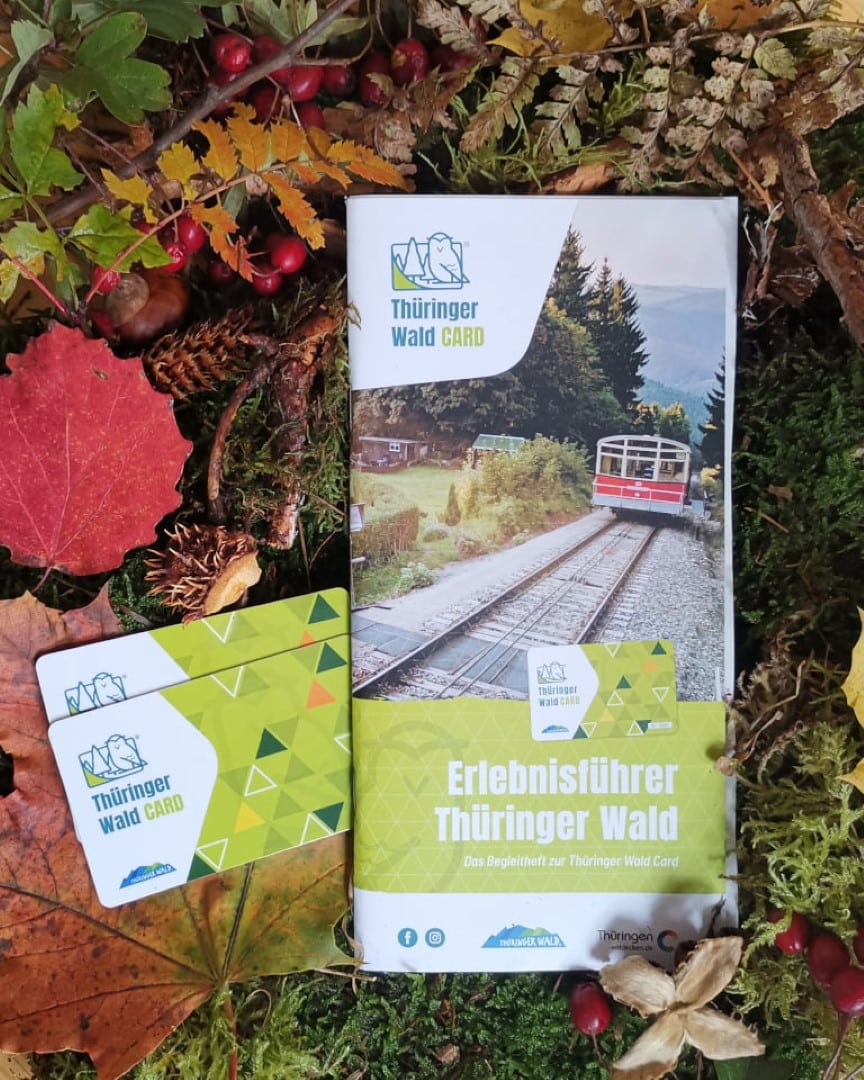 Angebot: 30% Ermäßigung (10,00 € statt 15,00 €) bei Kauf der Thüringer Wald Card
